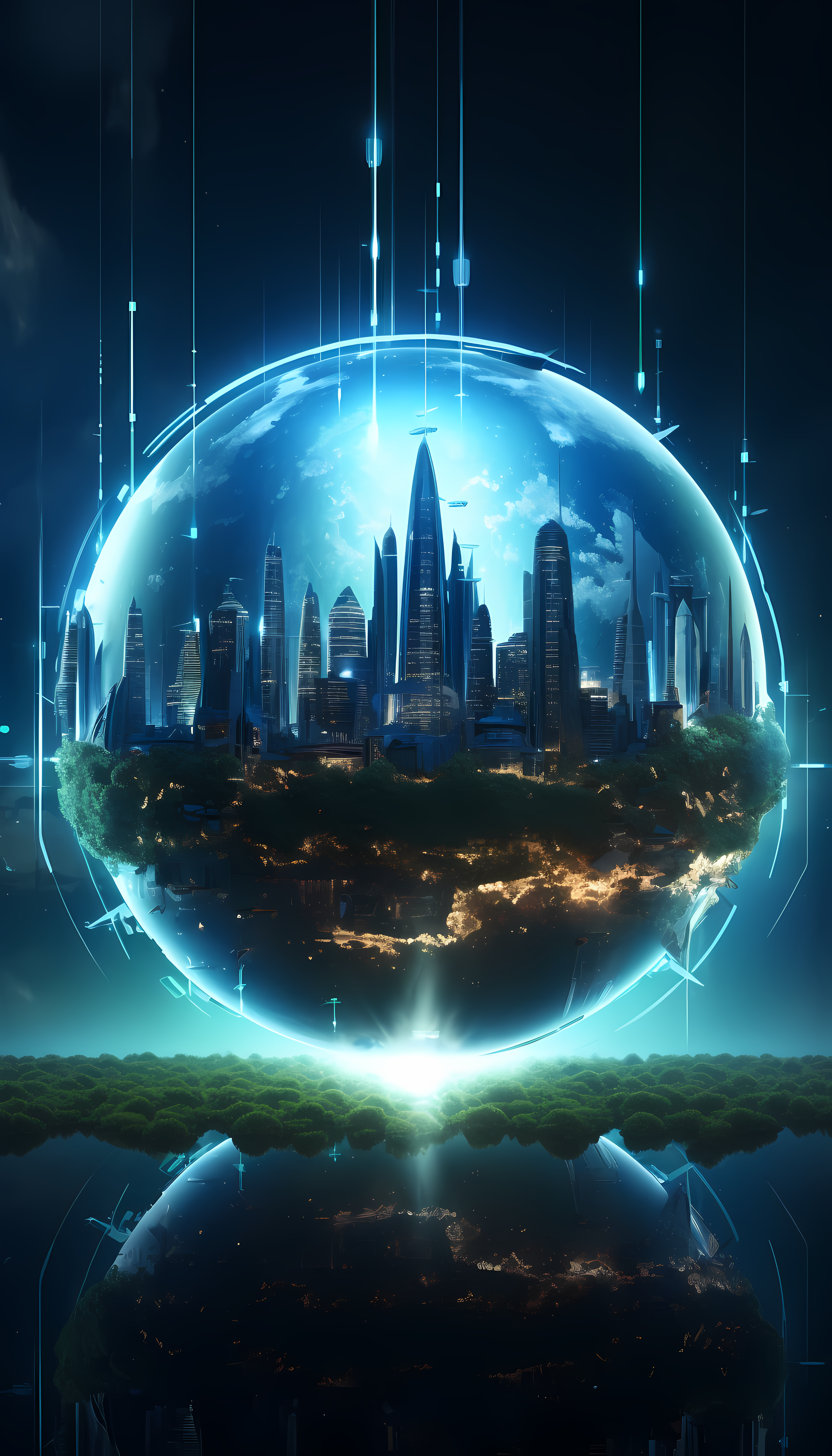 view-futuristic-high-tech-earth 🥇Agencia de diseño web en Barcelona